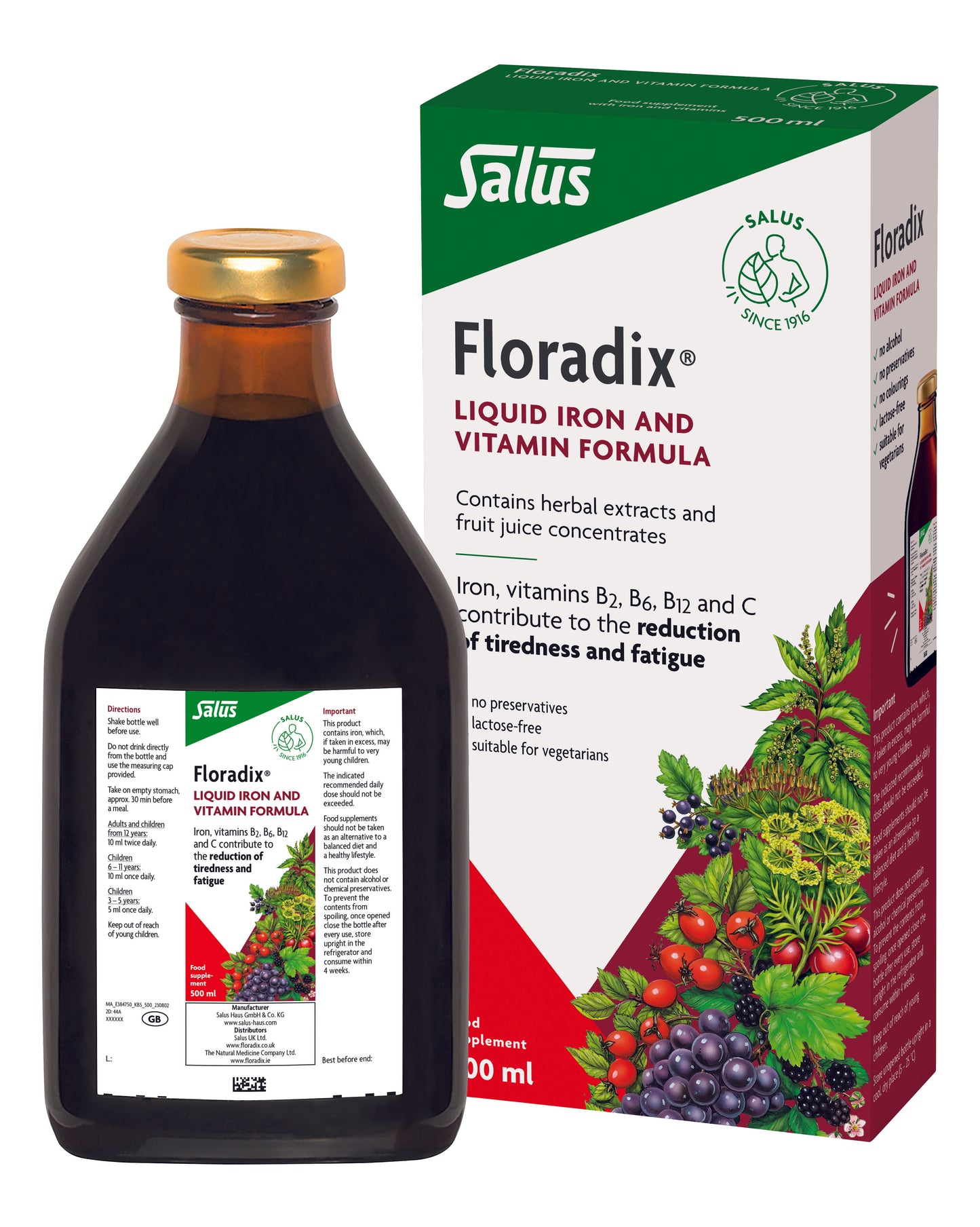 Salus Floradix Liquid Formula 500ml