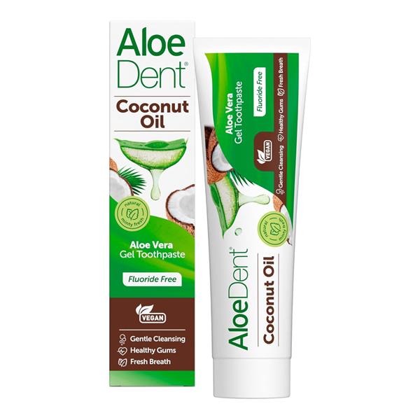 Aloe Dent Toothpaste Coconut Oil Fluoride Free