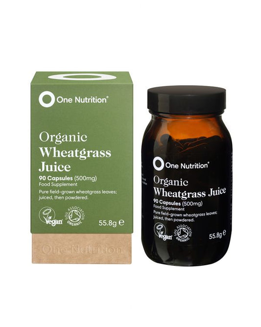 One Nutrition Organic Wheatgrass Juice Capsules 90s