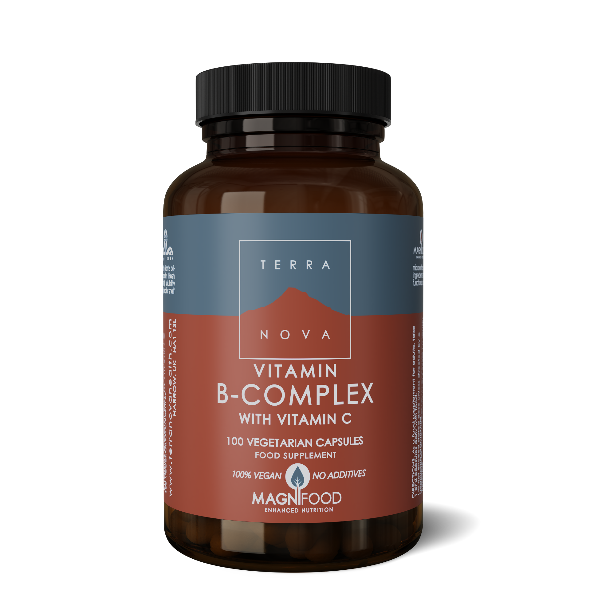 Terra Nova B Complex with Vitamin C 100 Capsules