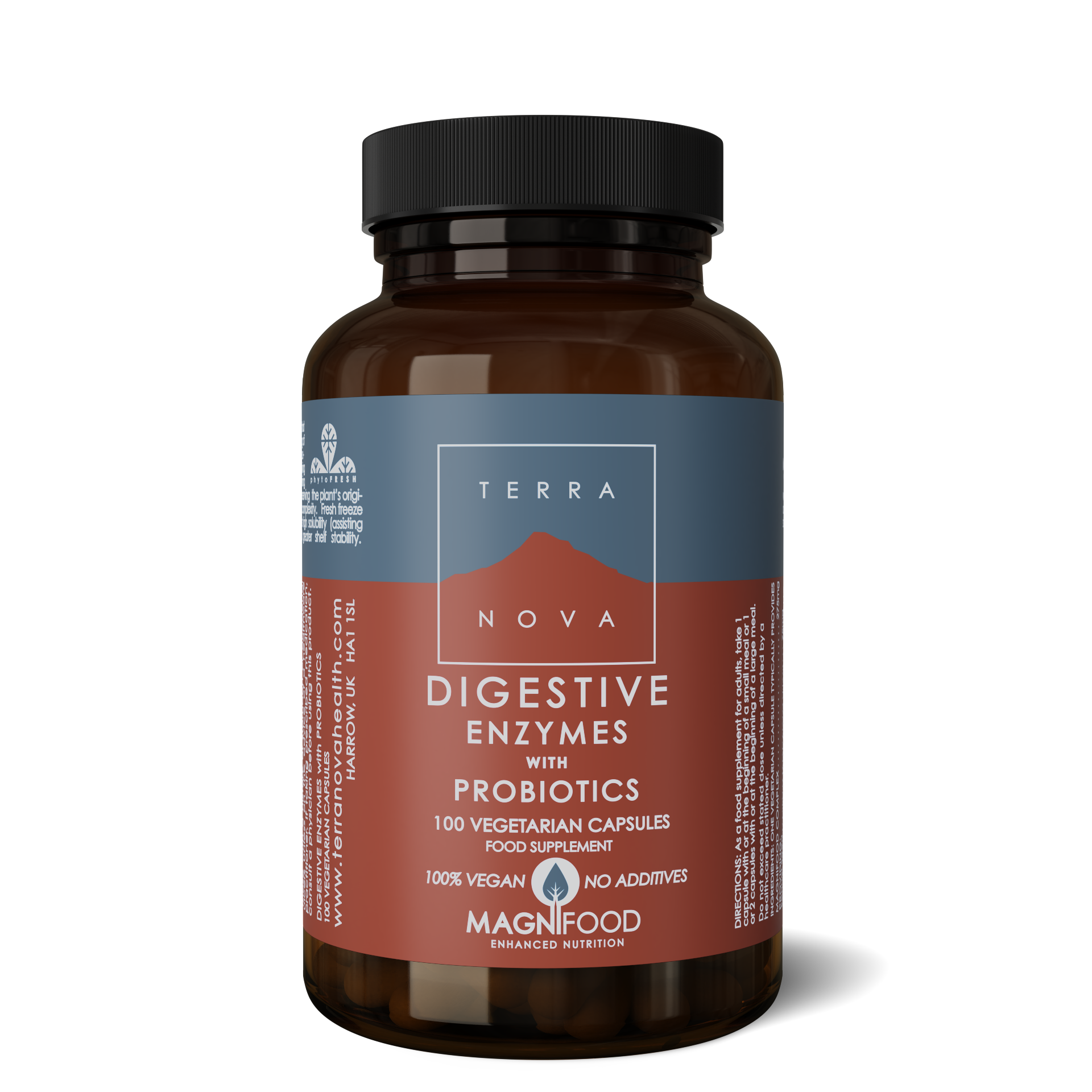 Terra Nova Digestive Enzyme & Probiotics 100 Capsules