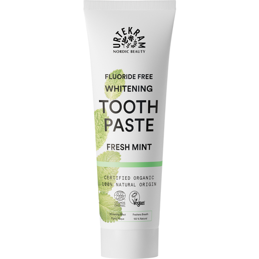 Urtekram Fluoride Free Whitening Toothpaste Fresh Mint