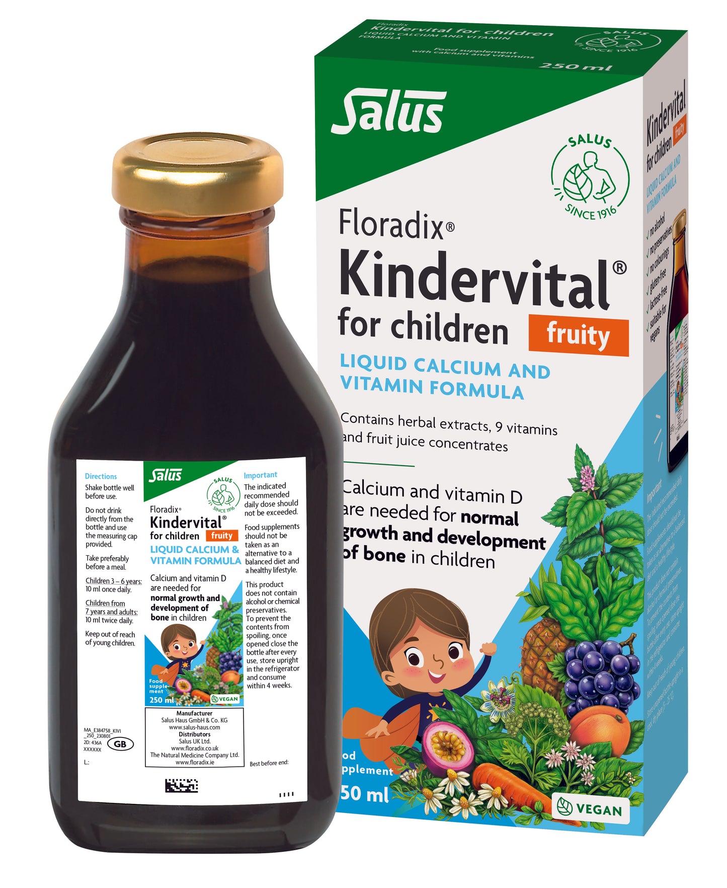 Salus Floradix Kindervital Liquid Formula 250ml