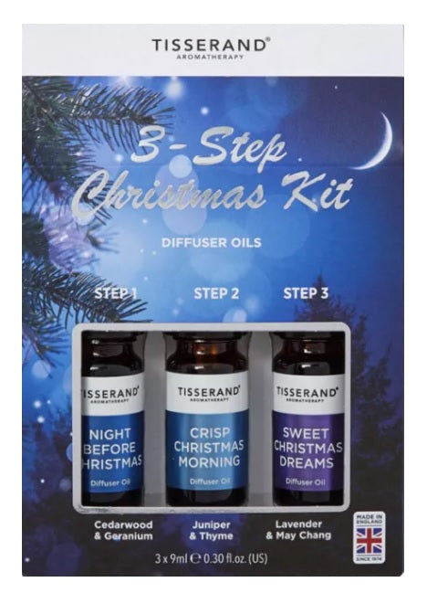 Tisserand 3 Step Christmas Kit Diffuser Oils