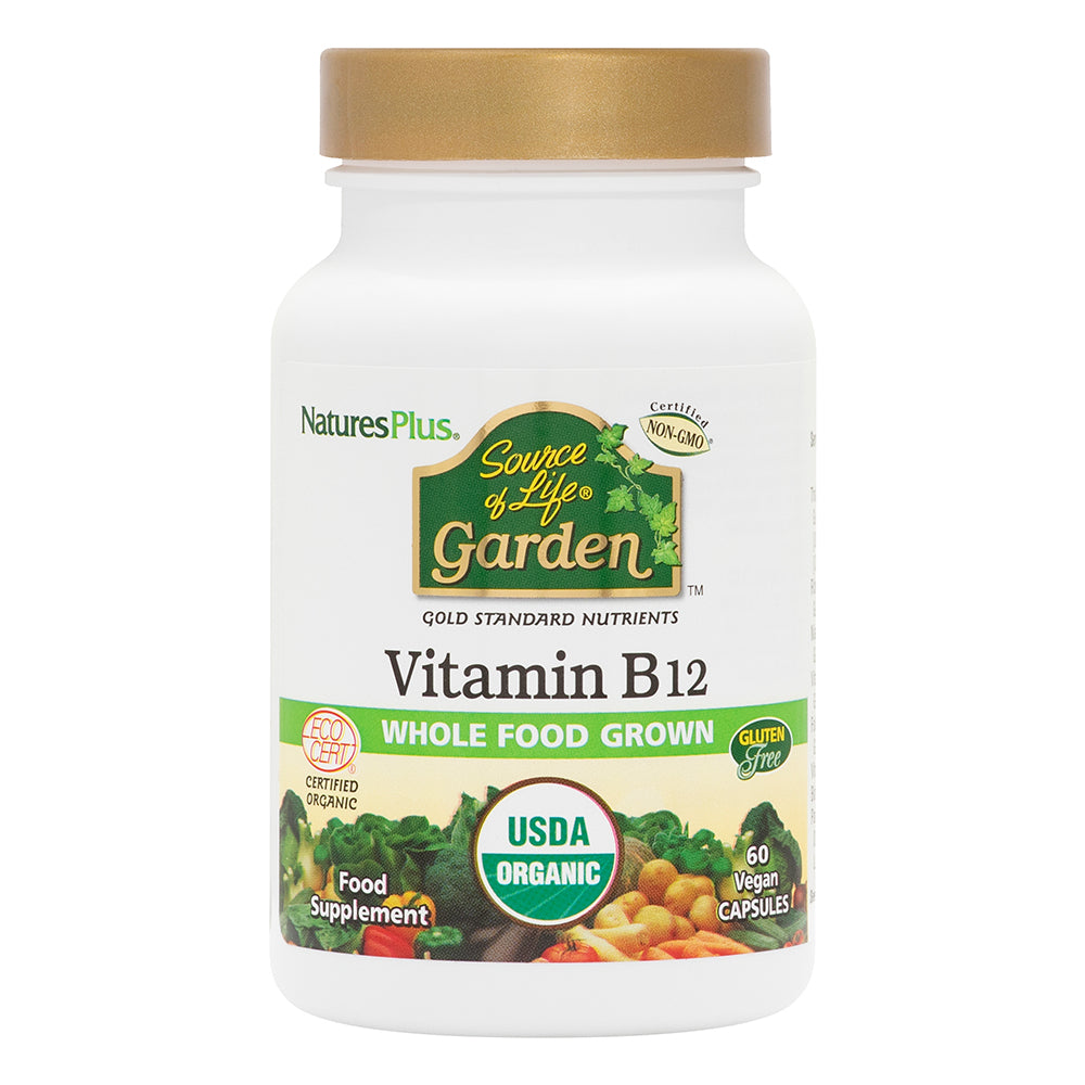 Natures Plus Source of Life Garden Organic Vitamin B12 1000mcg Capsules 60s