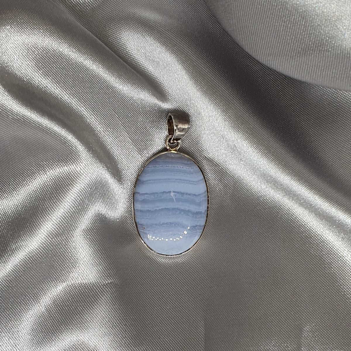 Blue Lace Agate Pendant 05