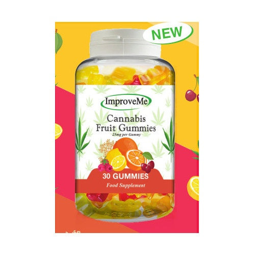 Improve Me Cannabis Fruit 30 Gummies (25mg per Gummy)