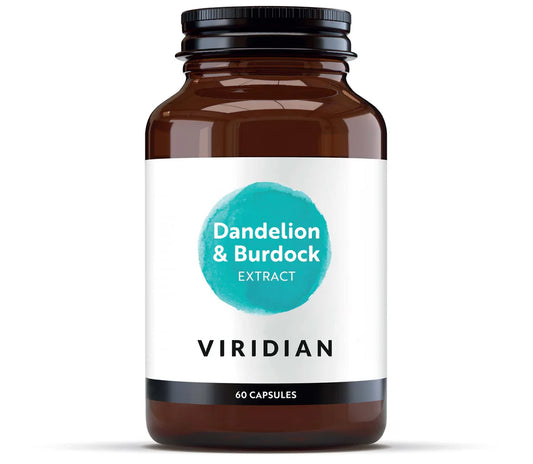 Viridian Dandelion and Burdock (60 Vegetable Capsules)