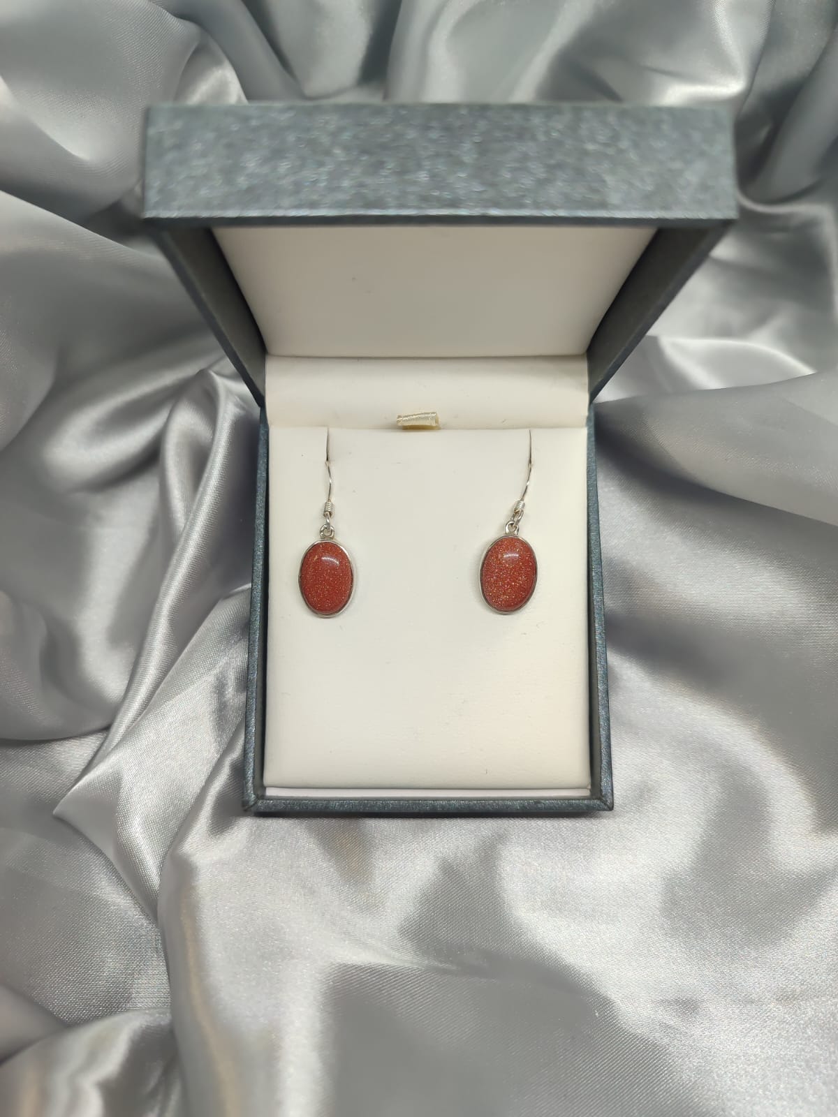 Goldstone Dangling Earrings 07