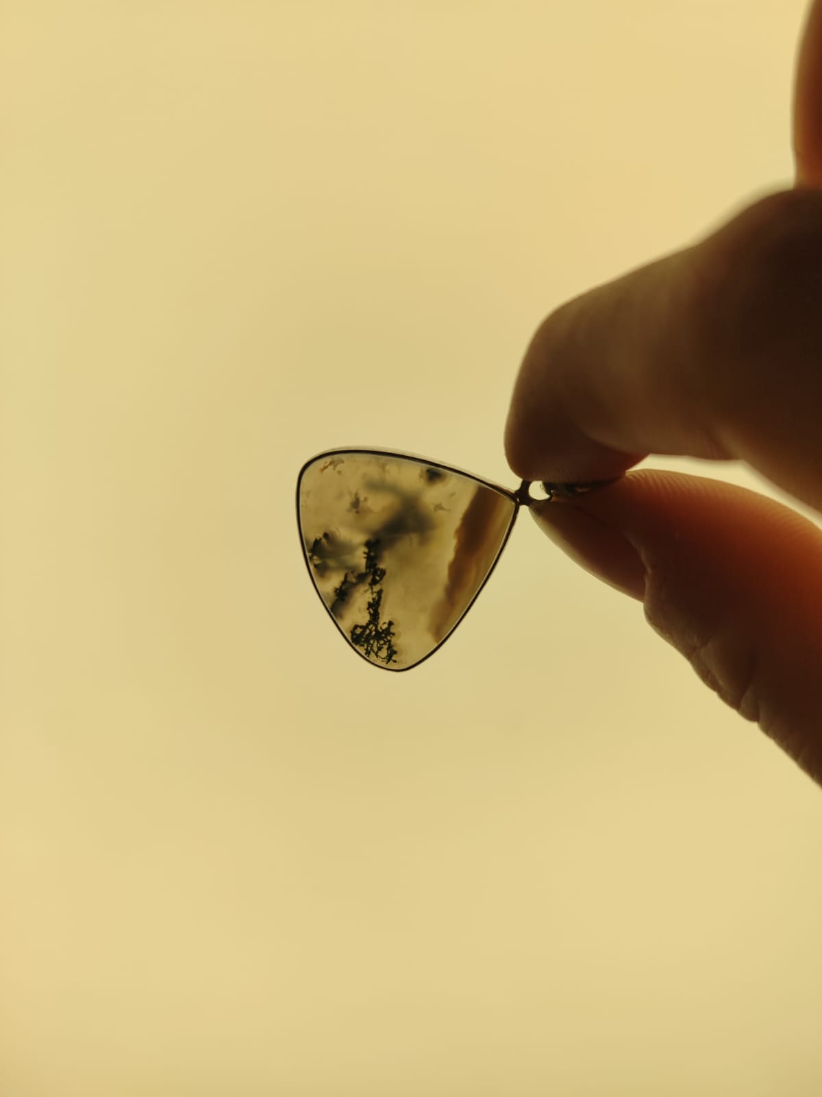 Green Moss Agate Pendant 01