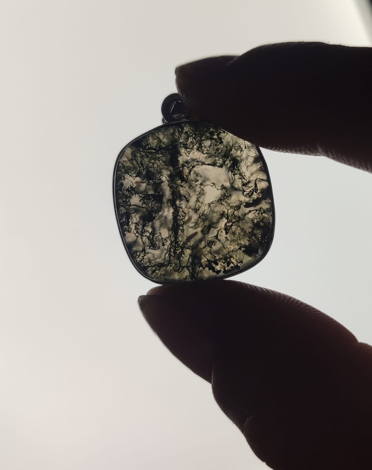 Green Moss Agate Pendant 02