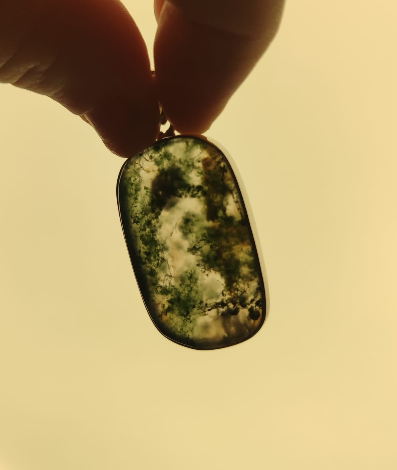 Green Moss Agate Pendant 03