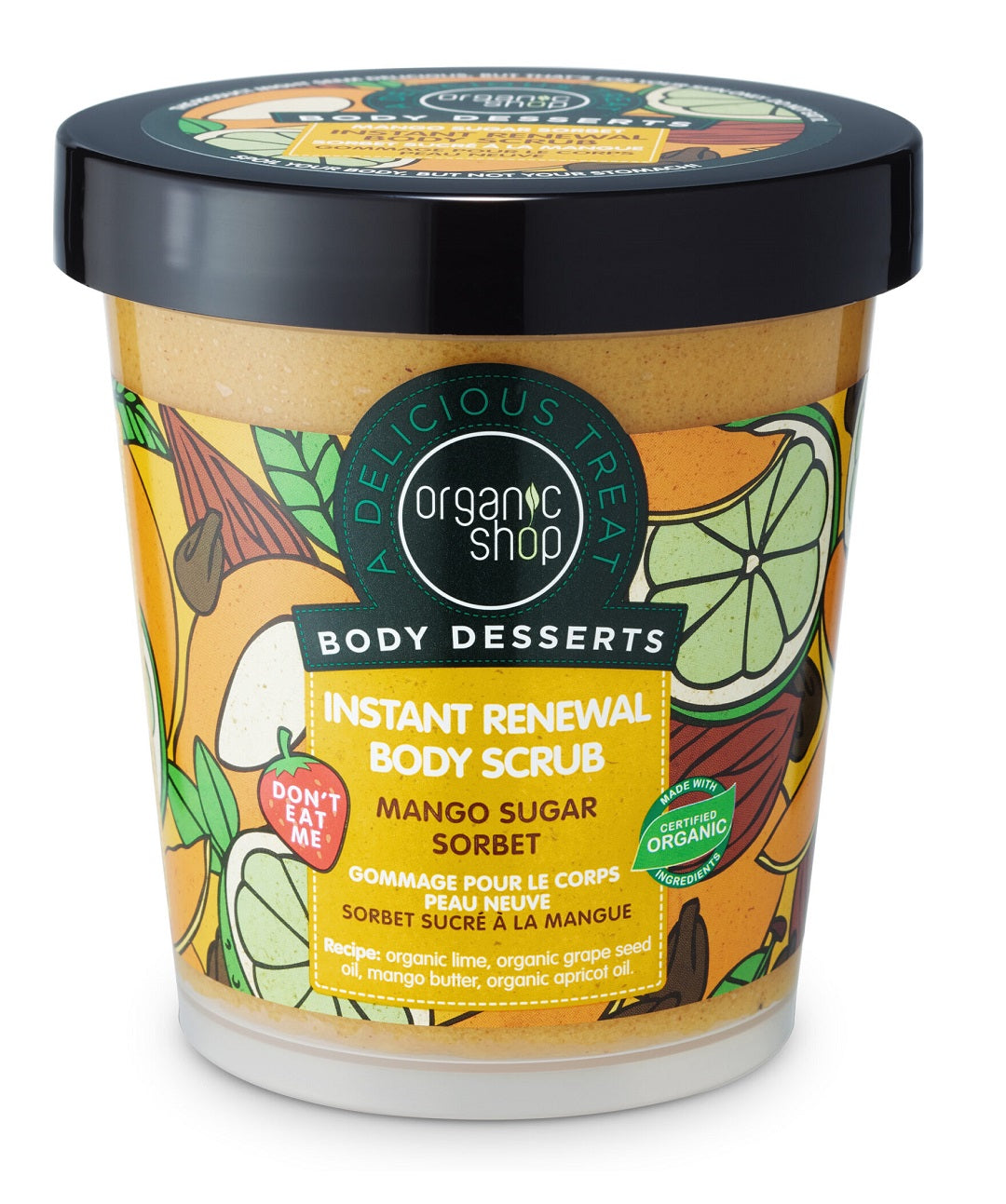 Organic Shop Body Desserts Mango Sugar Sorbet Instant Renew