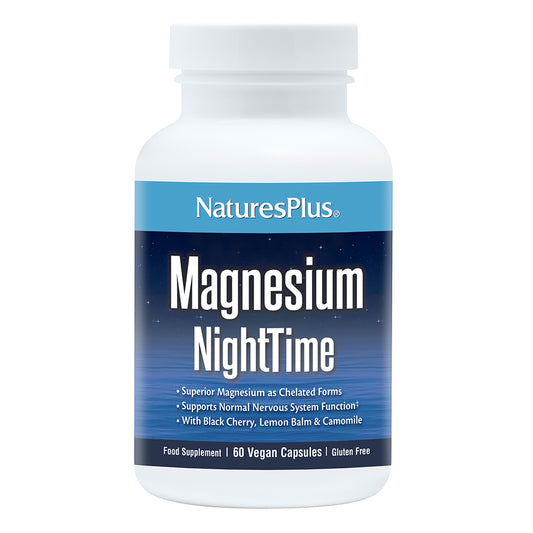 Natures Plus Magnesium NightTime Capsules 60s