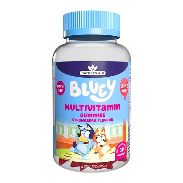 Nature's Aid Bluey Multivitamin Gummies Strawberry Flavour