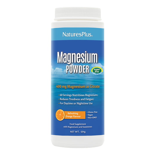 Natures Plus Magnesium Powder 540g Orange