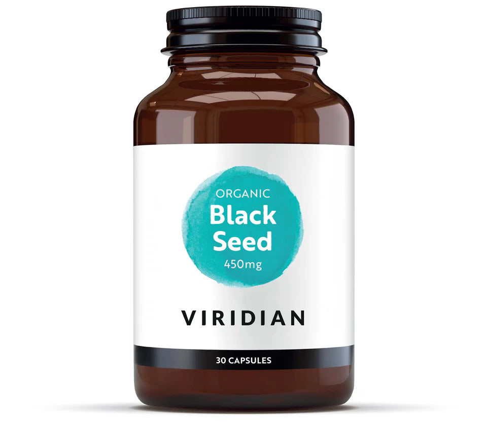 Viridian Organic Black Seed 450mg (30 Vegetable Capsules)