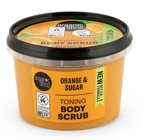 Organic Shop Toning Body Scrub Orange & Sugar