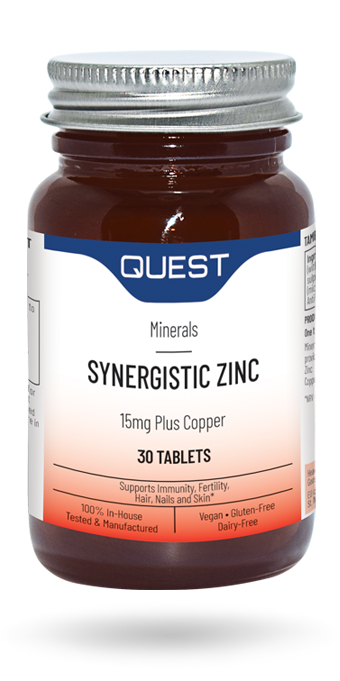 Quest Synergistic Zinc 15mg (30+15 Tablets)