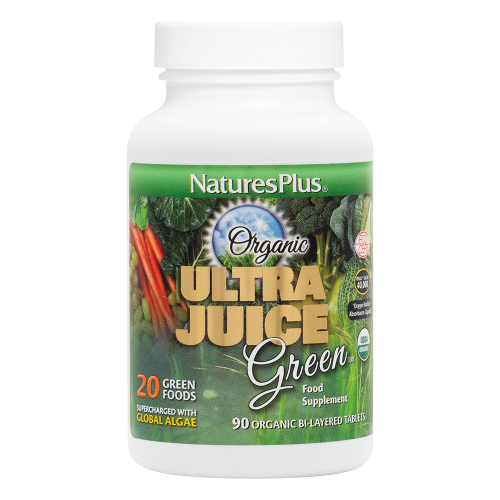 Natures Plus Ultra Juice Green Organic Bilayer Tablets 90s