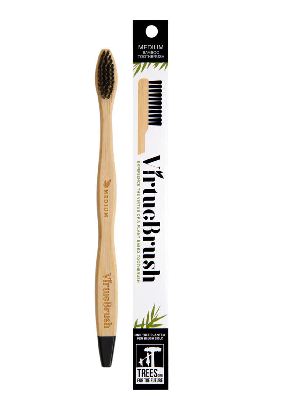 VirtueBrush Bamboo Medium Toothbrush