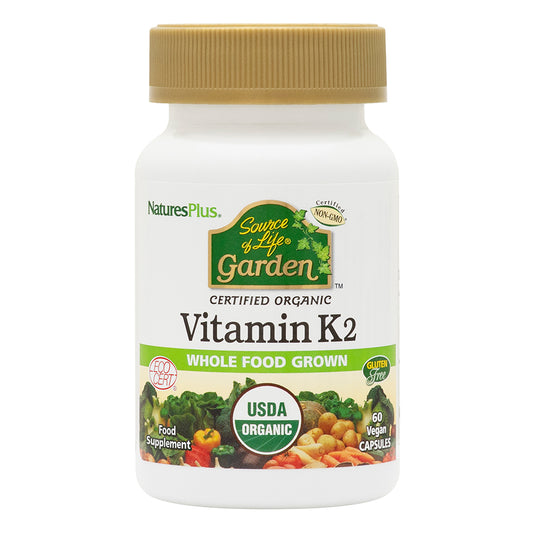 Natures Plus Source of Life Garden Organic Vitamin K2 120mcgs Capsules 60s