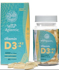 Wild Atlantic Vitamin D3 + K2 + A