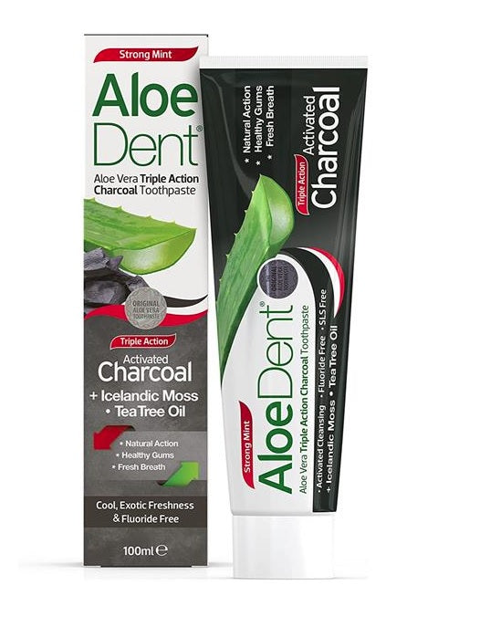 Aloe Dent Activated Charcoal Toothpaste Fluoride Free