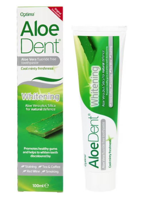 Aloe Dent Toothpaste Whitening Silicea Fluoride Free