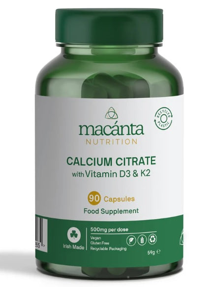 Macánta Calcium Citrate with Vitamin D3 & K2 (90s)