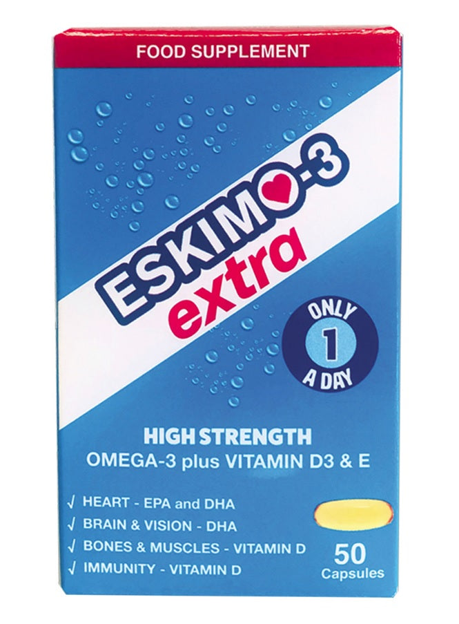 Eskimo 3 Extra with Vitamin D3 (50 Capsules)