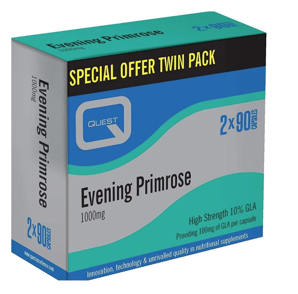 Quest Evening Primrose Oil 1000mg Twin Pack