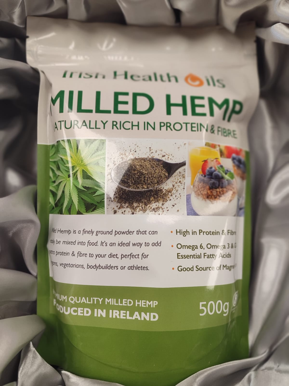 Irish Health Milled Hemp Seeds 500g