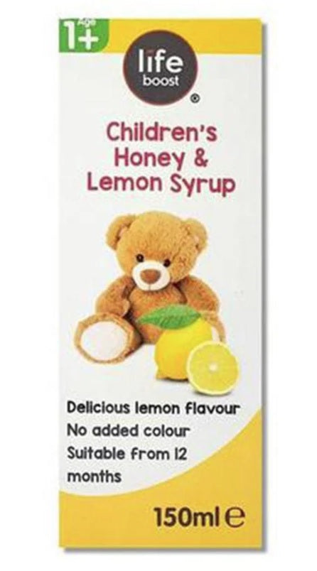 Lifeboost Kids Honey & Glycerine Syrup Lemon