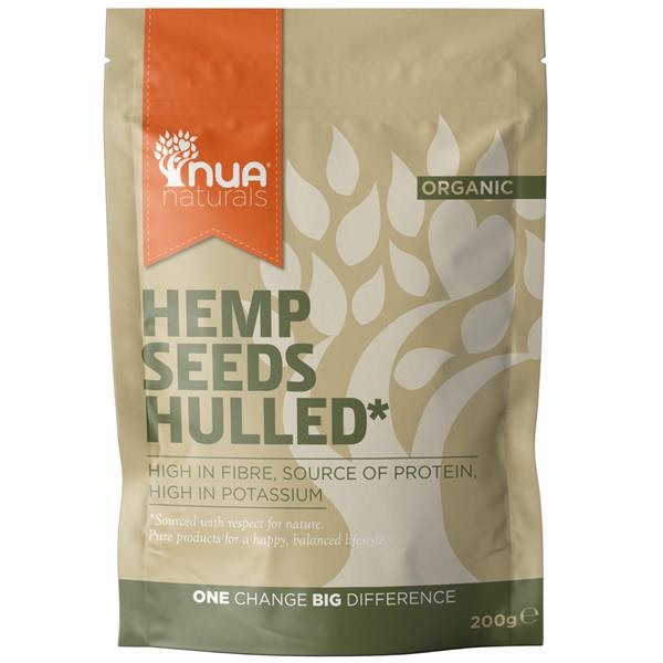 Nua Naturals Organic Hemp Seeds Shelled (200g)