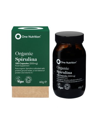 One Nutrition Organic Spirulina 100 Vegecapsules (500mg)