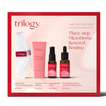 Trilogy Three Step Microbiome Renewal Routine Gift Set