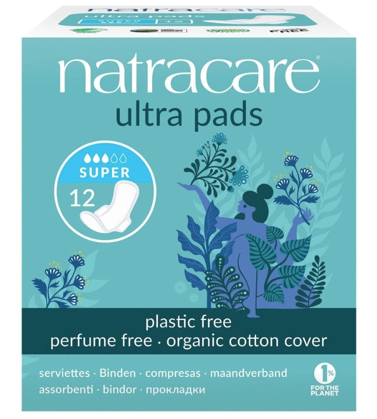 Natracare Ultra Super Period Pads with Wings