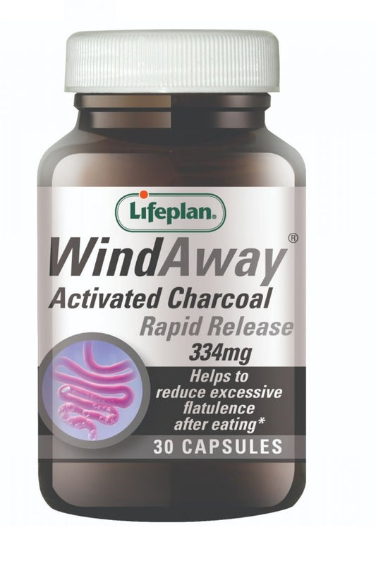 Lifeplan Wind Away Activated Charcoal (30 and 90 capsules)